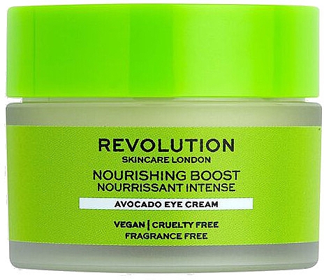 Крем для шкіри навколо очей з авокадо - Revolution Skincare Nourishing Boost Avocado Eye Cream — фото N1