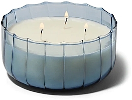 Ароматична свічка "Перчене індиго" - Paddywax Ripple Glass Candle Peppered Indigo — фото N2