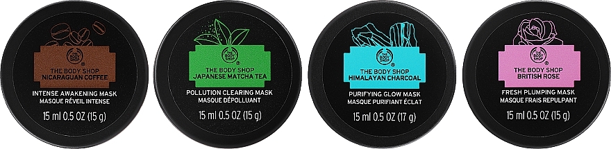 Набор, 5 продуктов - The Body Shop Slather & Glow Face Mask Gift Christmas Gift Set — фото N3