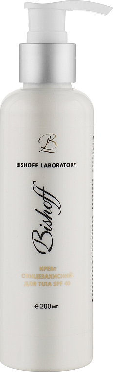 Крем солнцезащитный для тела SPF 40 - Bishoff — фото N1
