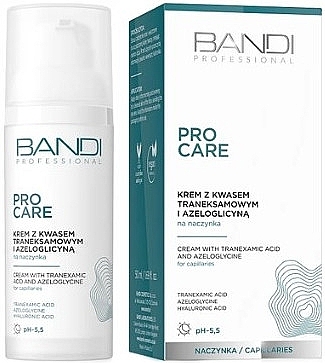 Крем для обличчя з транексамовою кислотою та азелогліцином - Bandi Professional Pro Care Tranexamic Acid And Azeloglycine Face Cream  — фото N1