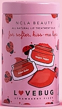 Парфумерія, косметика Набір - NCLA Beauty Lovebug Lip Care Value Set (lip/scr/15ml + lip/balm/10ml + lip scr/1pc)