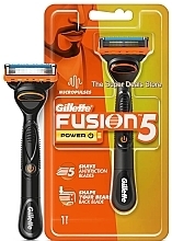 Бритва з 1 змінною касетою - Gillette Fusion 5 Power Micropulses — фото N1