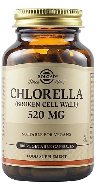 Дієтична добавка 520mg - Solgar Chlorella Dietary Suplement — фото N1