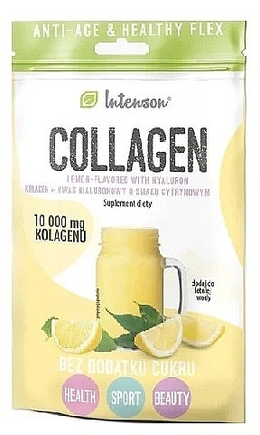 Коллаген со вкусом лимона, витамином С и гиалуроновой кислотой - Intenson Collagen Anti-Age & Healthy Flex — фото N1
