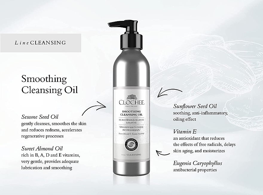 Розгладжуюча олія для зняття макіяжу - Clochee Soothing Cleansing Oil  — фото N2