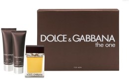 Духи, Парфюмерия, косметика Dolce & Gabbana The One For Men - Набор (edt 100ml + a/sh balm 50ml + sh/gel 50ml) (тестер)