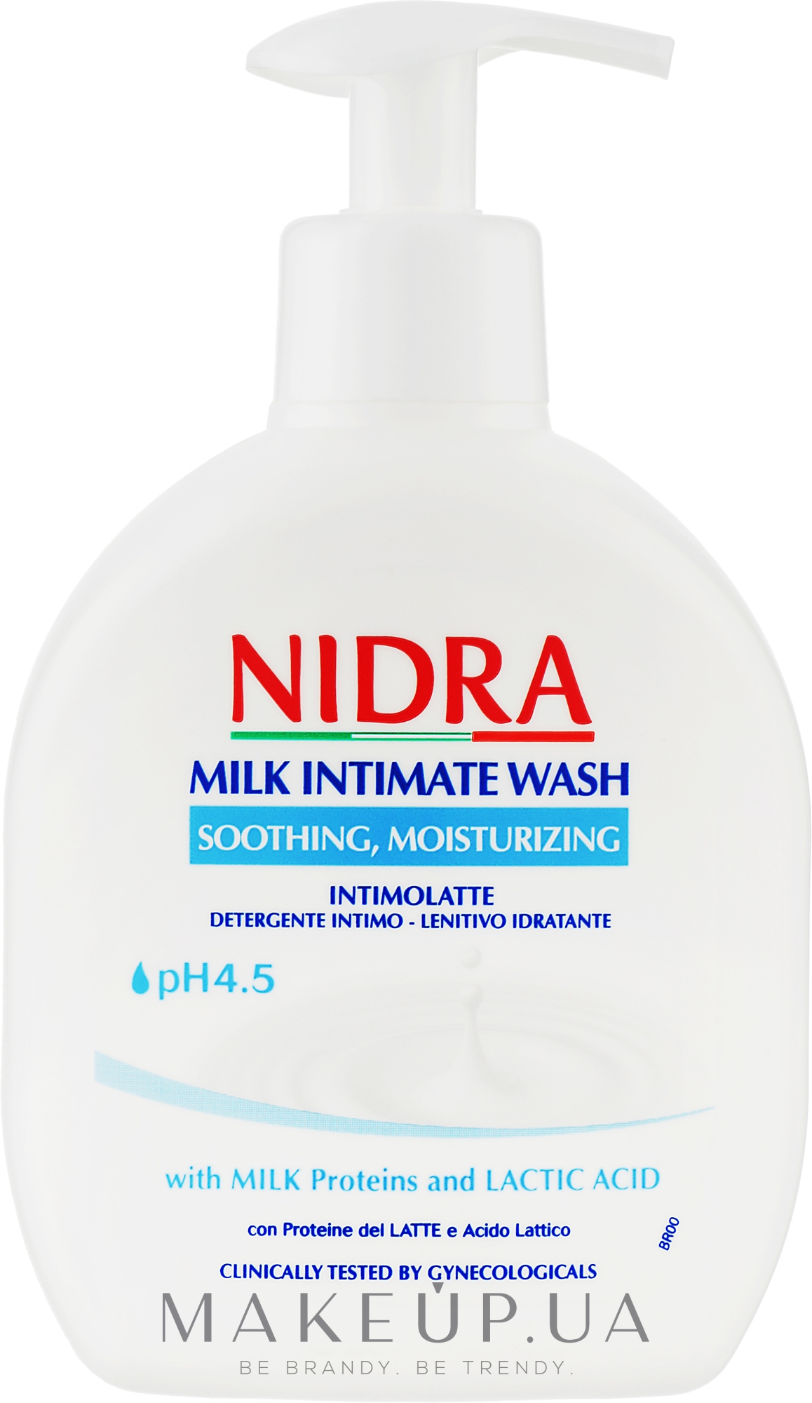 Молочко для интимной гигиены с молочными протеинами - Nidra Milk Intimate Wash — фото 300ml