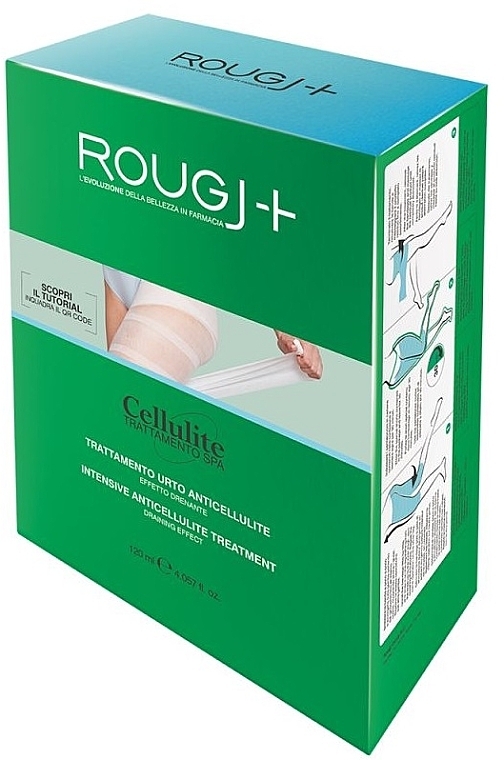 Набор для интенсивной процедуры "Дренажный эффект", 2 шт. - Rougj+ Cellulite Intensive Anti-cellulite Treatment Effect — фото N1