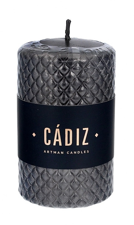 Декоративная свеча, 7,3х11 см, черная - Artman Cadiz — фото N1