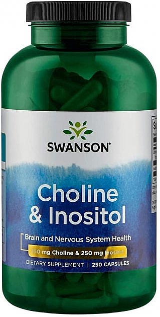 Харчова добавка "Холін та інозитол" - Swanson Choline & Inositol — фото N1