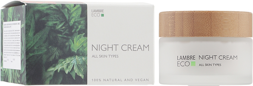 Нічний крем для обличчя - Lambre Eco Night Cream — фото N1