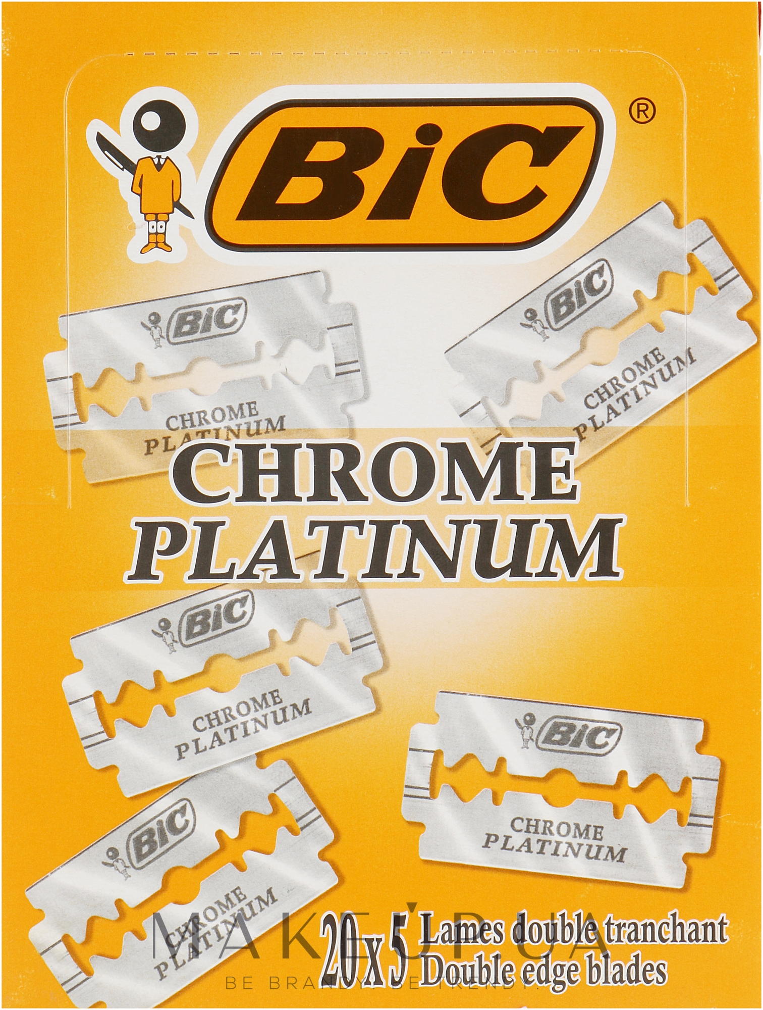 Набір лез для станка "Chrome Platinum", 100 шт. - Bic — фото 100шт