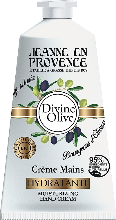 Живильний крем для рук - Jeanne en Provence Divine Olive Douche Huile