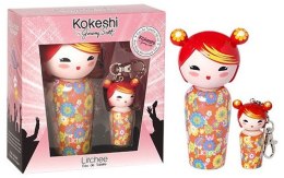 Духи, Парфюмерия, косметика Kokeshi Parfums Litchee by Jeremy Scott - Набор (edt/50ml + edt/5ml с брелком)