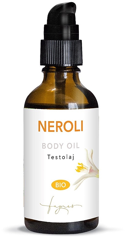 Органическое масло для тела с нежным ароматом нероли - Fagnes Aromatherapy Bio Body Oil Neroli — фото N1