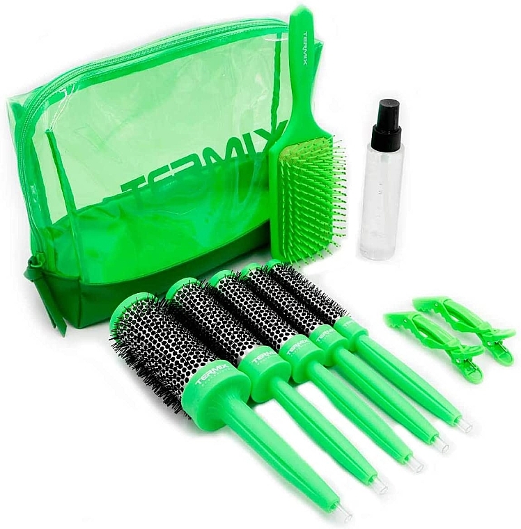 Набор, 10 предметов - Termix Brushing Pack in 3 Steps Green — фото N1