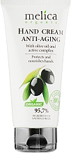 Духи, Парфюмерия, косметика Крем для рук с оливковым маслом и активными компонентами - Melica Organic With Hand Cream Anti-Aging