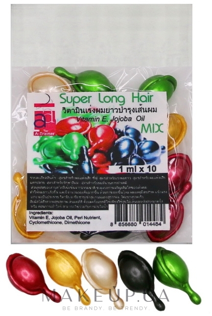 Капсули для волосся з вітаміном Е і олією жожоба - A-Trainer MIX Super Long Hair — фото 10x1ml