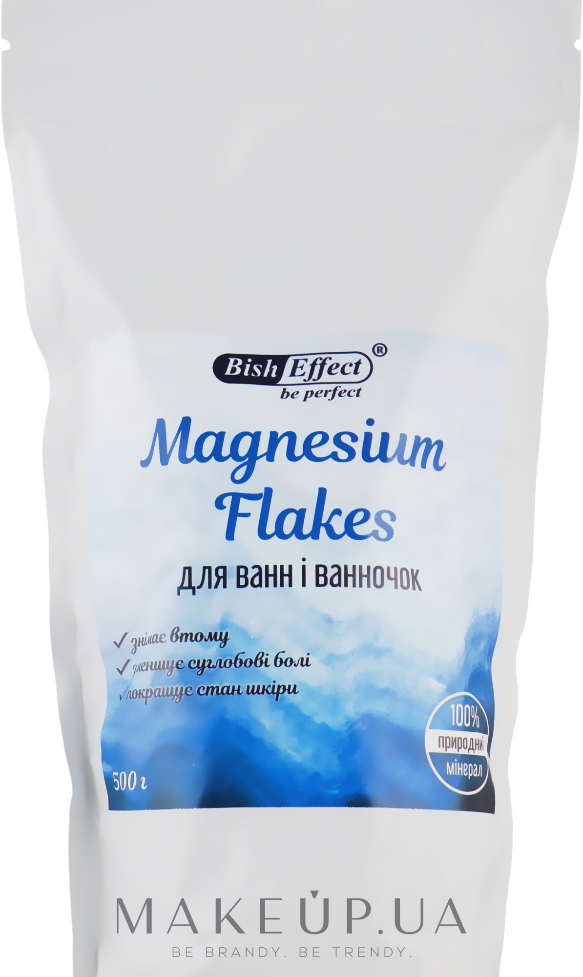 Кристалічний концентрат для ванни "Магнієві пластівці" - Bisheffect Magnesium Flakes — фото 500g