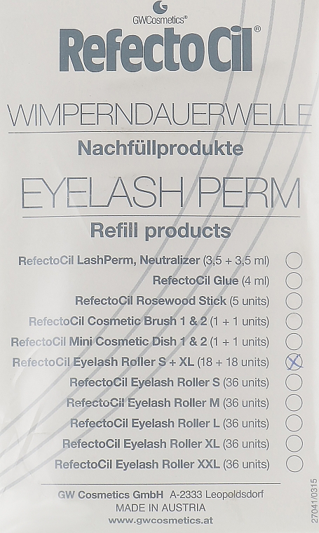 Ролики для завивки (S/XL) - RefectoCil Eyelash Perm — фото N1