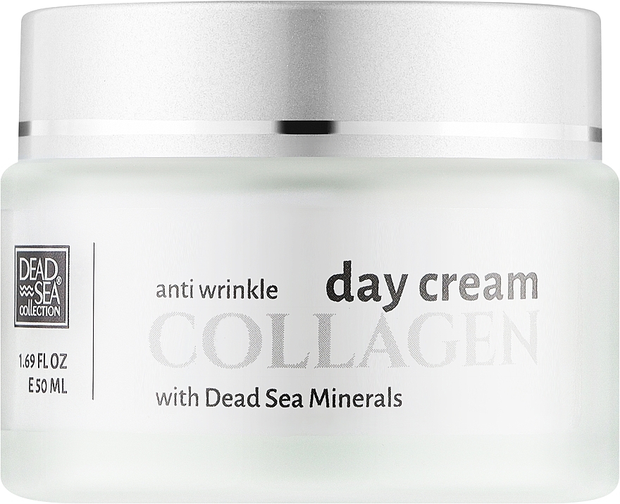 Денний крем проти зморщок з колагеном та мінералами Мертвого моря - Dead Sea Collection Collagen Day Cream — фото N1