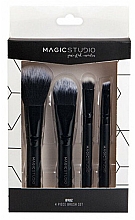 Духи, Парфюмерия, косметика Набор кистей для макияжа, 4 шт. - Magic Studio Make-Up Brushes Set