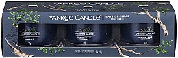 Набор ароматических свечей - Yankee Candle Bayside Cedar (candle/3x37g) — фото N1