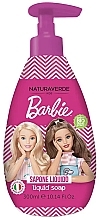 Парфумерія, косметика Рідке мило для дітей "Барбі" - Naturaverde Kids Barbie Liquid Soap