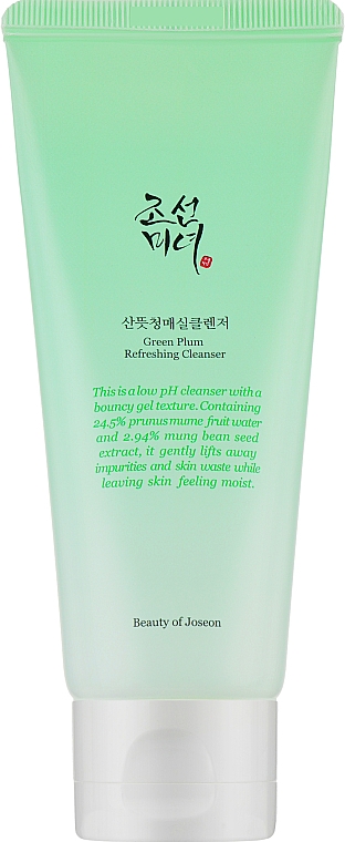 Очищающий гель для умывания с зелёной сливой - Beauty Of Joseon Green Plum Refreshing Cleanser