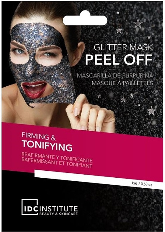 Укрепляющая и тонизирующая маска для лица с глиттером - IDC Institute Glitter Mask Peel Off Firming & Tonifying — фото N1