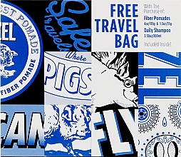 Набор - Reuzel Fiber Holiday Travel Bag Set (h/pomade/113g + h/pomade/35g + shm/100ml + bag) — фото N2