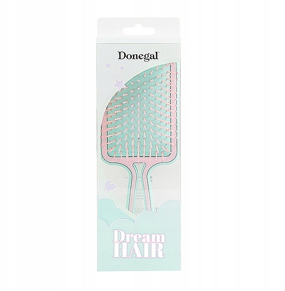 Щітка для волосся, 1291, м'ятно-рожева - Donegal Dream Hair Brush — фото N3