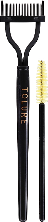 Tolure Cosmetics Hair Plus Eyelash And Eyebrow Comb (brush/2pcs) - Набір — фото N2