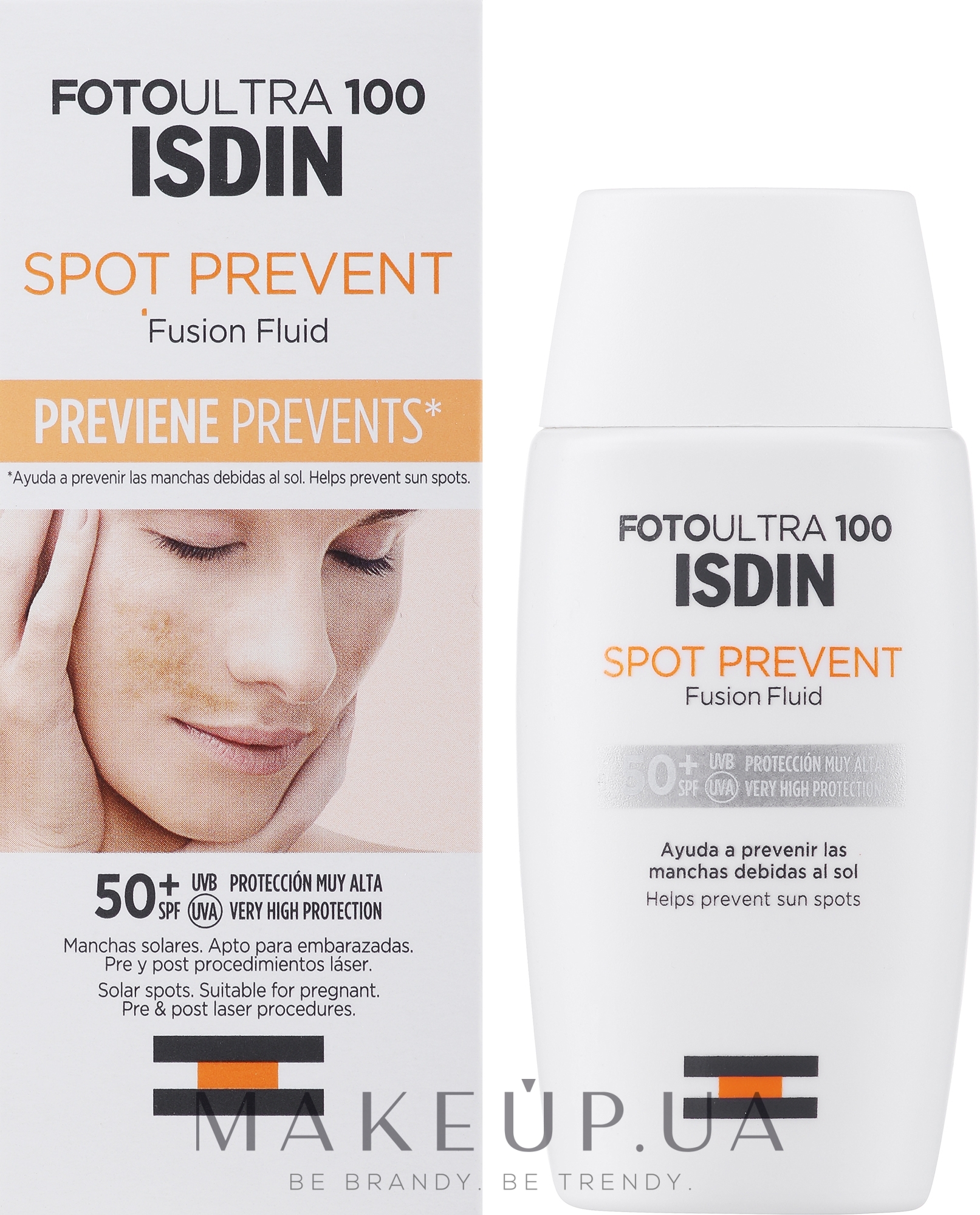 Флюид для лица - Isdin Foto Ultra 100 Spot Prevent Fusion Fluid SPF 50+ — фото 50ml