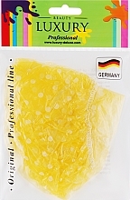 Шапочка для душу в горошок CS-03, жовта - Beauty LUXURY — фото N1