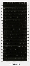 Накладні вії "Elite", чорні, 20 ліній (0,07, C, 10) - Vivienne — фото N1
