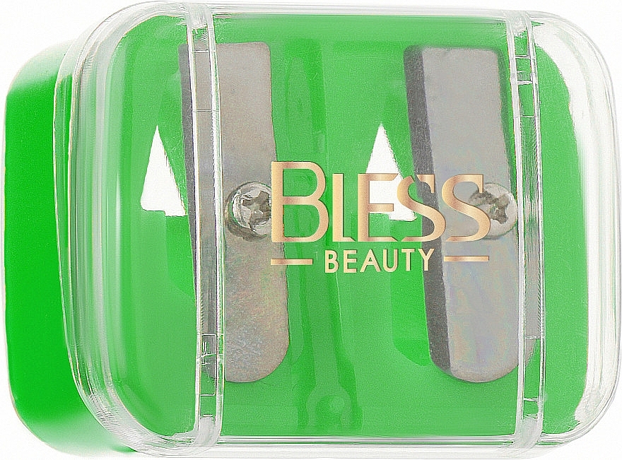 Точилка для карандашей двойная, зеленая - Bless Beauty — фото N2