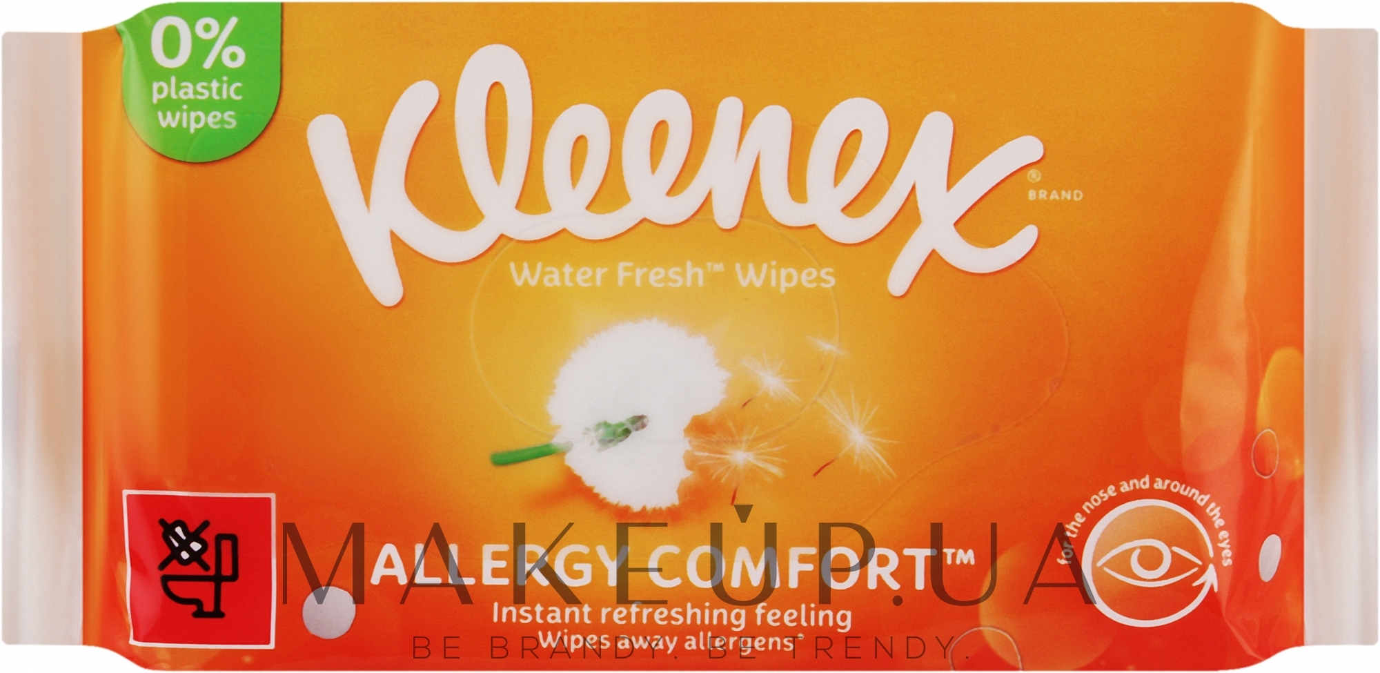 Салфетки влажные, 40 шт - Kleenex Allergy Comfort Water Fresh Wapes — фото 40шт