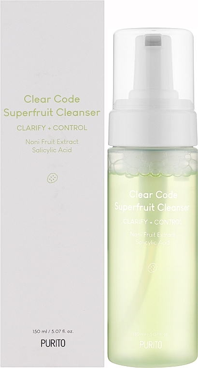 Пенка для глубокого очищения кожи - Purito Clear Code Superfruit Cleanser — фото N2