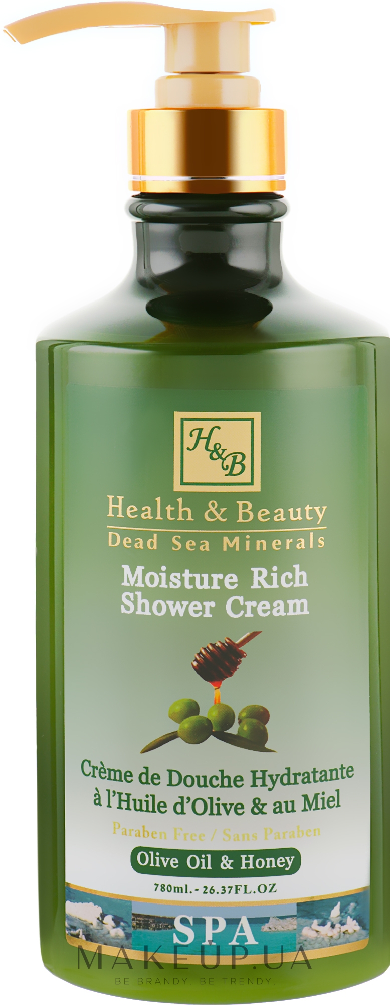Крем-гель для душа "Оливковое масло" - Health And Beauty Moisture Rich Shower Cream — фото 780ml