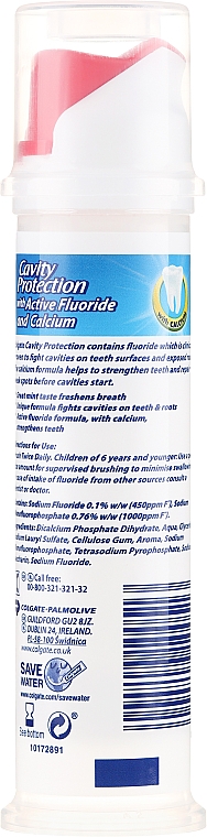 Зубна паста з дозатором - Colgate Cavity Protection — фото N3