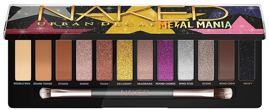 Палетка теней для век - Urban Decay Naked Metal Mania Eyeshadow Palette — фото N1