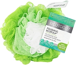 Духи, Парфюмерия, косметика Мочалка для душа, зеленая - EcoTools Polishing EcoPouf