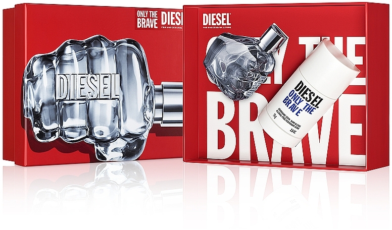 Diesel Only The Brave - Набор (edt/35ml + deo/75g) — фото N3