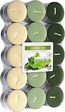 Парфумерія, косметика Чайні свічки "Зелений чай", 30 шт. - Bispol Green Tea Scented Candles