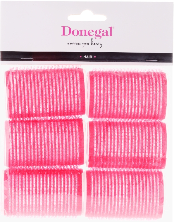 Бігуді з липучкою, 36 мм, 6 шт. - Donegal Hair Curlers — фото N1