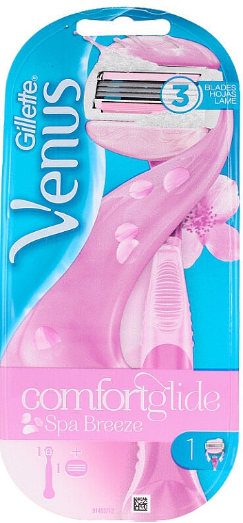 Станок для гоління з 1 змінною касетою - Gillette Venus Comfort Glide Spa Breeze — фото N1