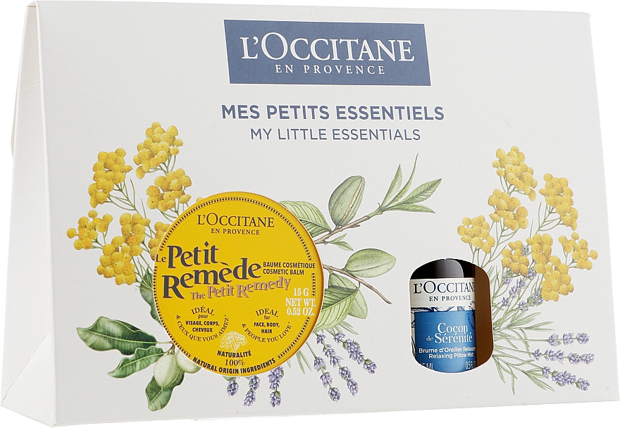 Набор - L'Occitane My Little Essentials (balm/15g + mist/15ml) — фото N1