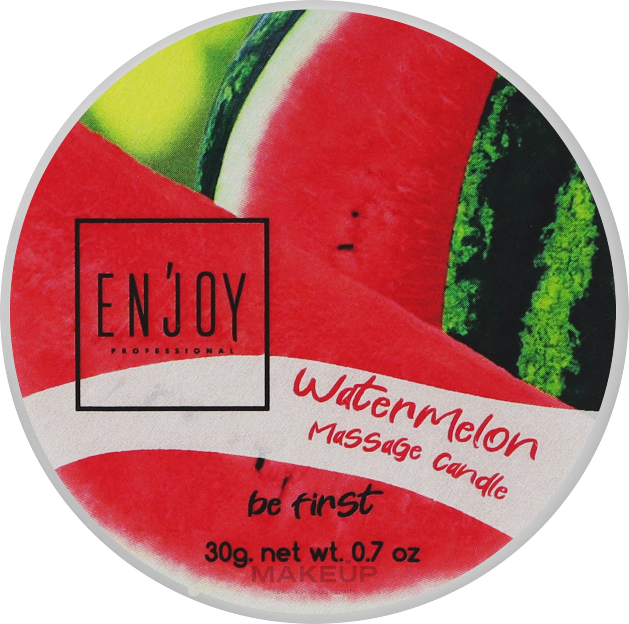 Фруктовая массажная свеча "Арбуз" - Enjoy Professional Be First Massage Candle Watermelon — фото 30g